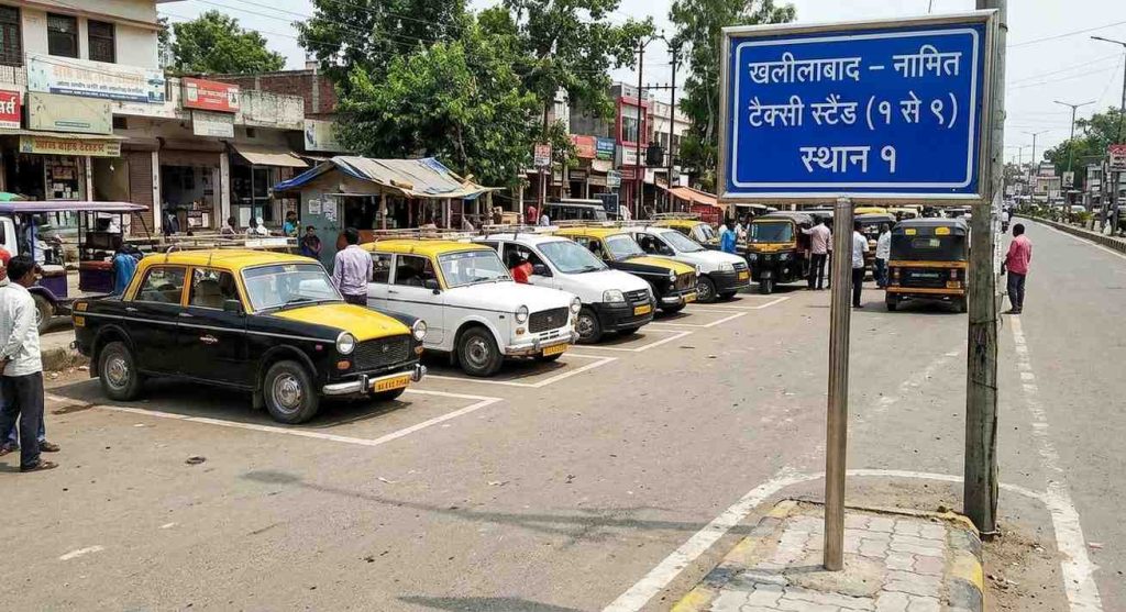 खलीलाबाद में टैक्सी स्टैंड के लिए 9 स्थान नामित, निर्धारित स्थलों से ही संचालित होंगे वाहन।