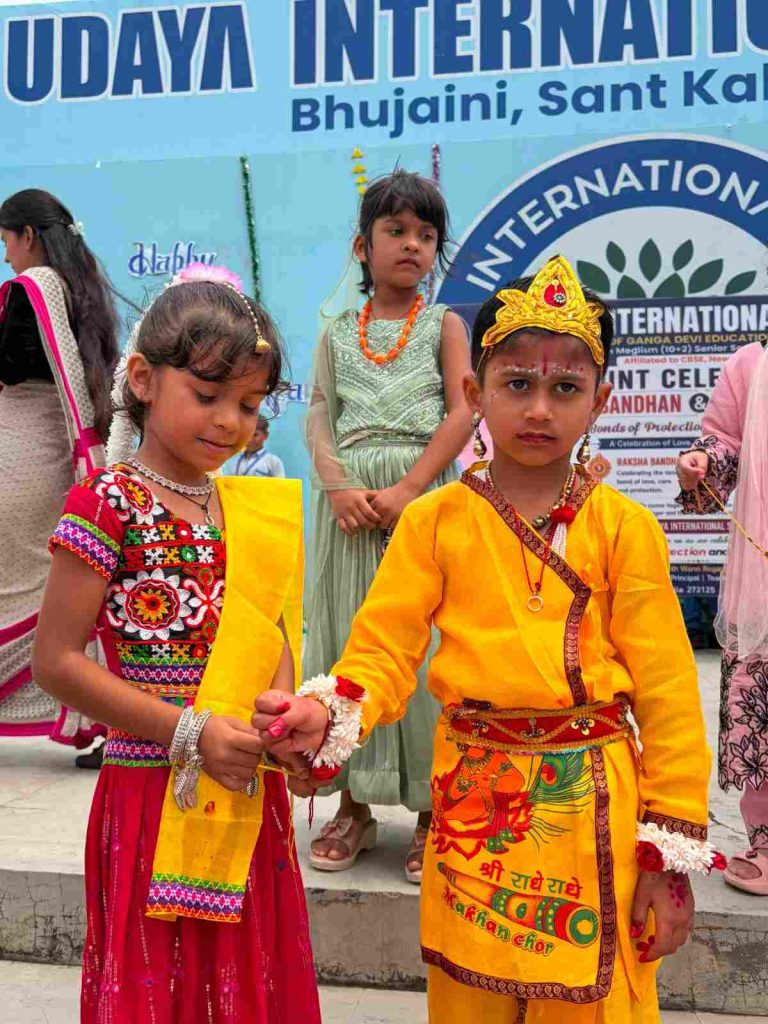 रक्षाबंधन और राष्ट्रीय खेल दिवस पर उदया इंटरनेशनल स्कूल में विविध कार्यक्रम आयोजित।