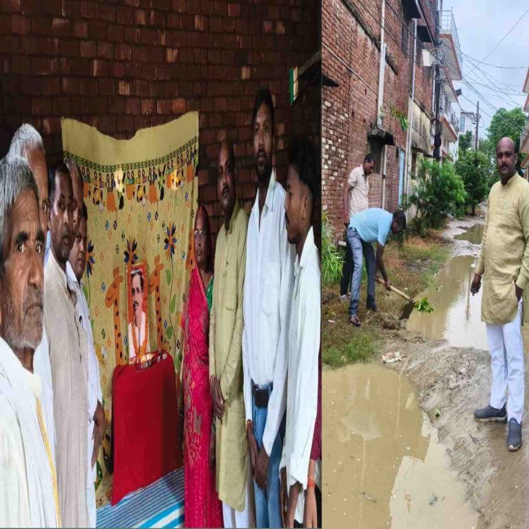सेवा संकल्प अभियान के तहत अमित गुप्ता ने चलाया स्वच्छता अभियान, पंडित दीनदयाल उपाध्याय की जयंती मनाई।