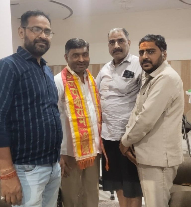 कपिल पटेल उर्फ बंटी बने भाजपा महानगर ओबीसी मोर्चा के अध्यक्ष।