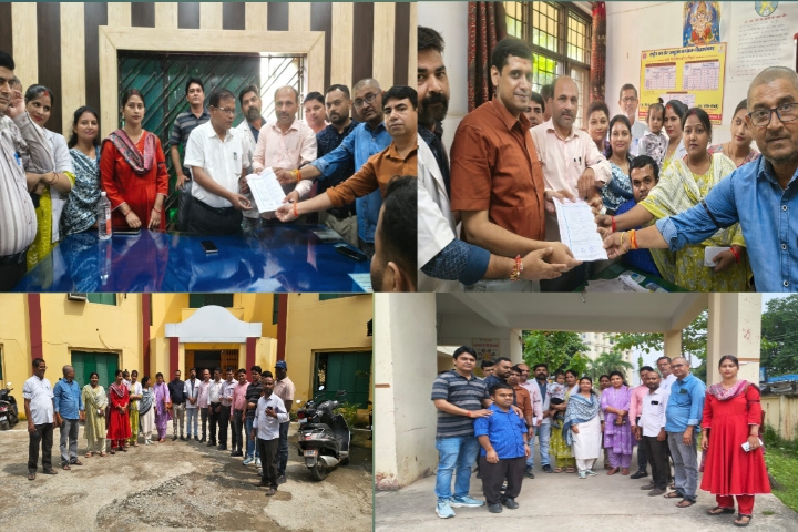 उत्तर प्रदेश एड्स कंट्रोल सोसायटी कर्मचारी संघ ने अपनी मांगों को लेकर सीएमओ सहित अन्य संबंधित अधिकारी को सौप मांग पत्र।
